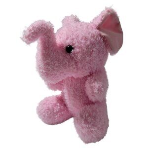 Tony Toy Pink Elephant 11 inch Plush Fuzzy Soft Stuffed Animal Toy